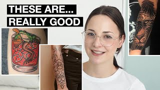 Reacting to Your Tattoos | Awesome Realism, Graphic Style, Illustrative Tattoos & More