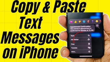 How To Copy And Paste Text Messages On iPhone (2025)