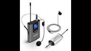 Setup and review of Hotec HU05 UHF Wireless Headset/Lapel Microphone