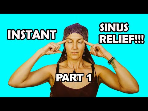 How to relieve sinus pressure and sinus pain with self massage (INSTANT!)
