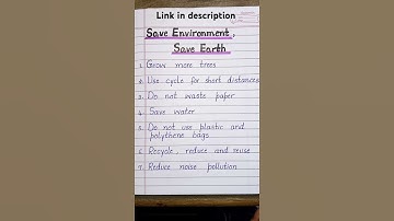 Save Environment, Save Earth