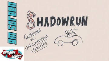 Controlled vs Uncontrolled Vehicles - GM Screen - Shadowrun 5th Edition