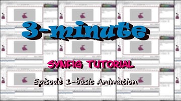 Synfig Animation Tutorial - 3 minute- (Basic Animation)
