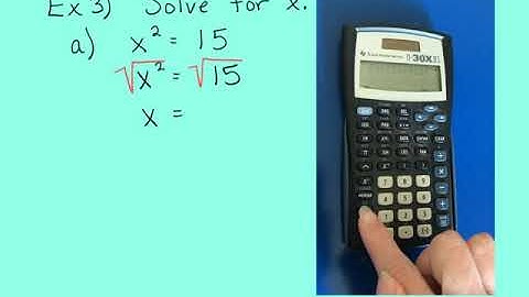 1-5 Solve Equations using Square Roots and Cube Roots