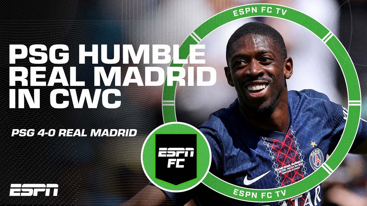 PSG hand Real Madrid a ‘BACKSIDE WHOOPING!’ 😬 Full reaction to the CWC semifinal | ESPN FC