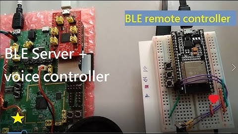 [應用] 藍芽遙控器 + 聲控的系統 (以 ESP32 與 Filogic 130A 為架構) - BLE remote controller + voice control