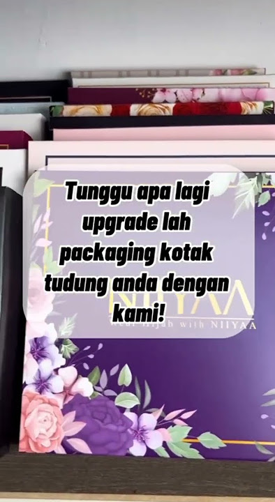 Bosan packaging kotak tudung hampa kosong ja