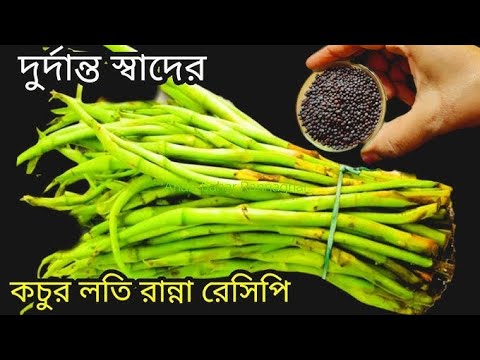 সবচেয়ে বেশি স্বাদের কচুর লতি না লাগবে ইলিশ না লাগবে চিংড়ি || শুধু এই একটা জিনিস এ স্বাদ হবে দ্বিগু |