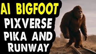 AI Video Showdown: Bigfoot and the Train Challenge - Pixverse, Pika Labs, Runway