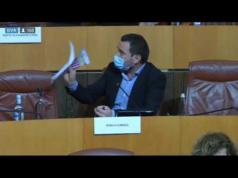 Image du reportage Hyacinthe Vanni suite au rapport de la Chambre Régionale des Comptes sur le domaine ferroviaire (Fà Populu Inseme - Assemblea)