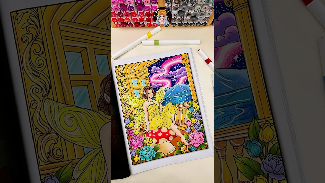 Damita Victoria | Bloomiria Kingdom Fairy Coloring Book For Adult