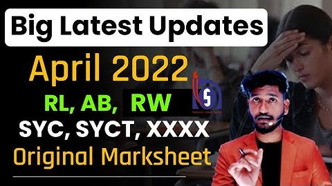 Nios Big Updates April Exam 2022 | Original Marksheet | RL, RW, SYC, SYCT, SYCP, XXXX Problem Solved