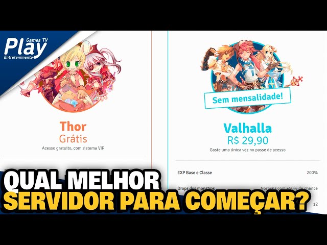 EP 134 [PARA INICIANTES] QUAL SERVIDOR ESCOLHER, THOR OU VALHALLA