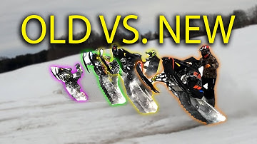 Old VS. New Snowmobiles Ditch Banging