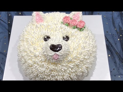 decorare una torta a forma di cane