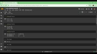 Operations with Array & DataFrame | Python | Google Colab