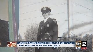 Baltimore County crossing guard retires at 54 years