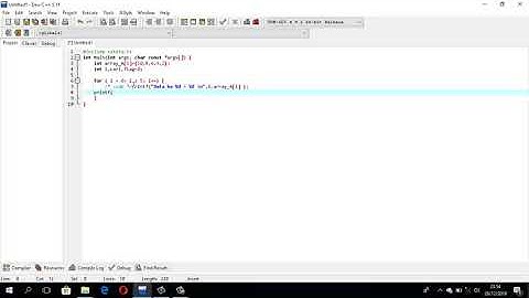 program array B di idi array A berisi bilangan genap indeks berurutan