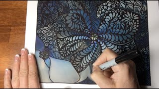 Sophie Draws - Blue Speed Doodle Doodle, Drawing, Tangle, Zentangle, Awesome, Art