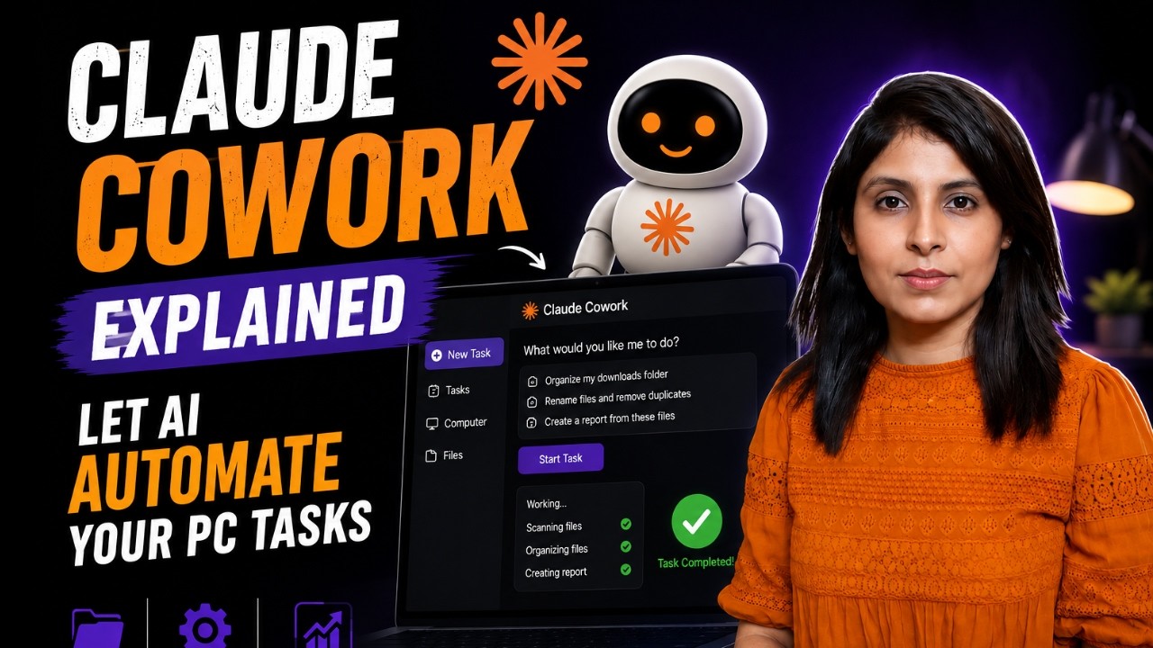Claude Cowork Beginner Guide | Automate Your PC Tasks with AI - YouTube