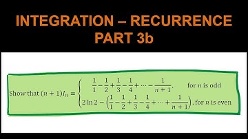 HSC Year 12 Extension 2 (4U) - Integration - Recurrence - Trig - Part 3b