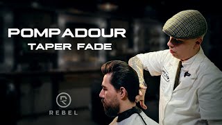 Как стричь Помпадур ? ®️REBEL l Pompadour & Taper fade