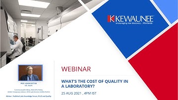 Webinar - Understanding the Cost of Quality in Laboratory