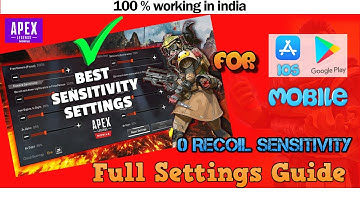 Apex Legends Mobile Best Control & Sensitivity Settings For ios Explained In Hindi | Gyro/Non Gyro
