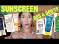 SUNSCREEN DOS AND DON&#39;TS