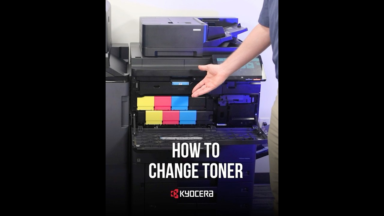 How to Change Toner on Kyocera MZ Nova Series (Dual Toner Copiers Only)