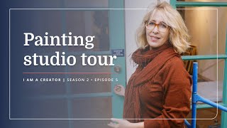 Painting Process & Studio Tour Explained with Contemporary Artist Kimberly Brooks | I Am a Creator