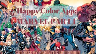HAPPY COLOR APP | MARVEL PART I | COLOR BY NUMBER screenshot 3