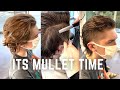 How to Cut a Mullet - mens haircutting tutorial unisex hair before and after