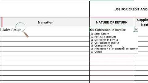 EXCEL TO TALLY - CREDIT AND DEBIT NOTE IMPORT WITH NATURE OF RETURN