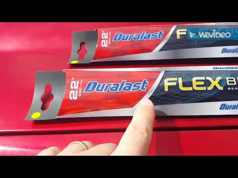 Duralast Flex Wiper Blades from AutoZone - Skip to 4:00 to see the start of the install #duralast