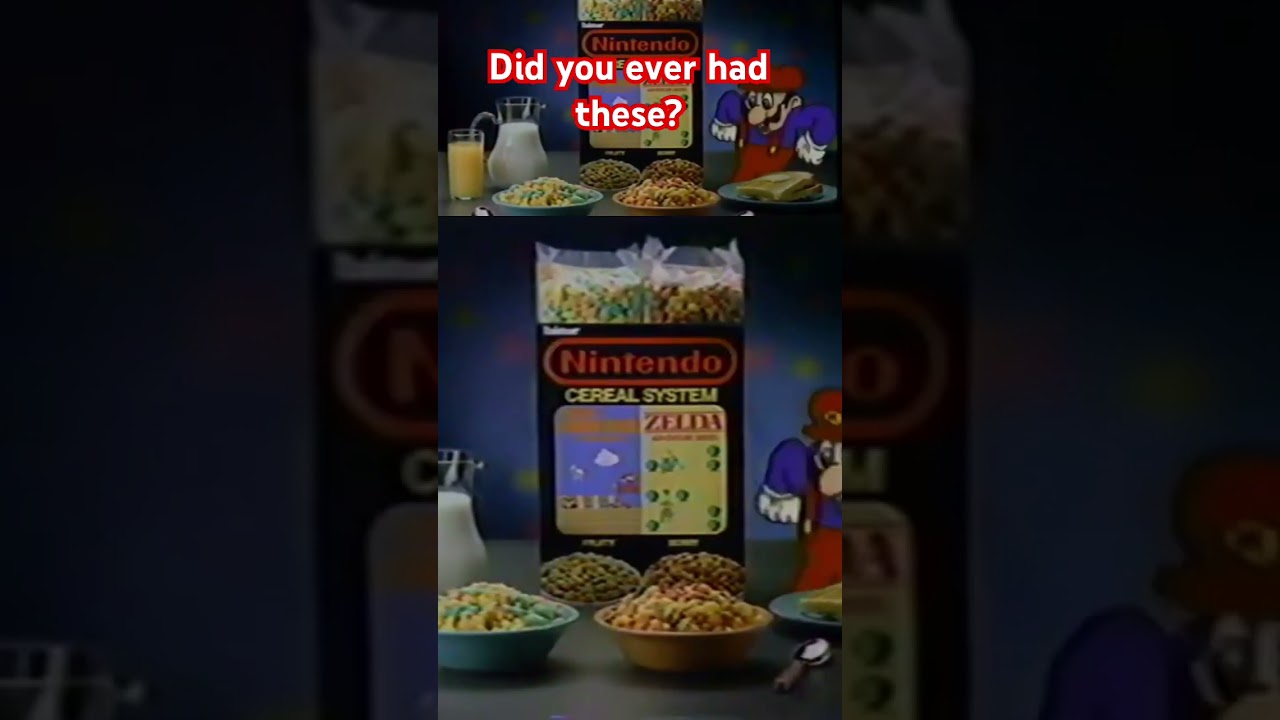 Super Mario Bros Cereals! Did you ever had these? 
