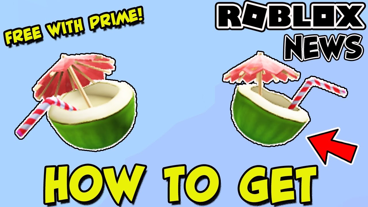 Roblox News How To Get The Tropical Coconut Pauldrons Free With Amazon Prime Youtube - coconut roblox id