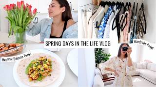 Spring Vlog | Salmon Tacos, Wardrobe Reset, Hormonal Shifts & Healthy Mindset Habit | Annie Jaffrey