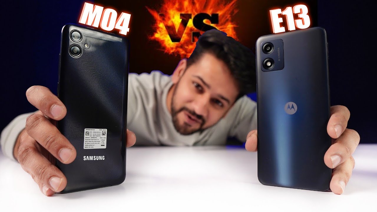 Moto E13 vs Samsung M04 Full Depth Comparison | SUPER PHONE under 8000?'s Banner