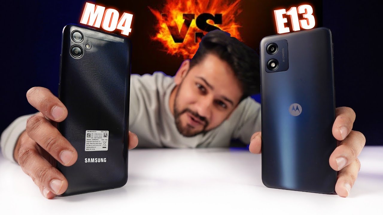 Moto E13 vs Samsung M04 Full Depth Comparison SUPER PHONE under 8000