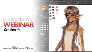 Webinar  Español – Diseñando personajes fantásticos en Clip Studio Paint con Amarin