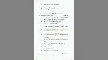 #bsc core 3 question paper 2022 B.Sc/B.A math 2nd semester question(real analysis) Utkal University
