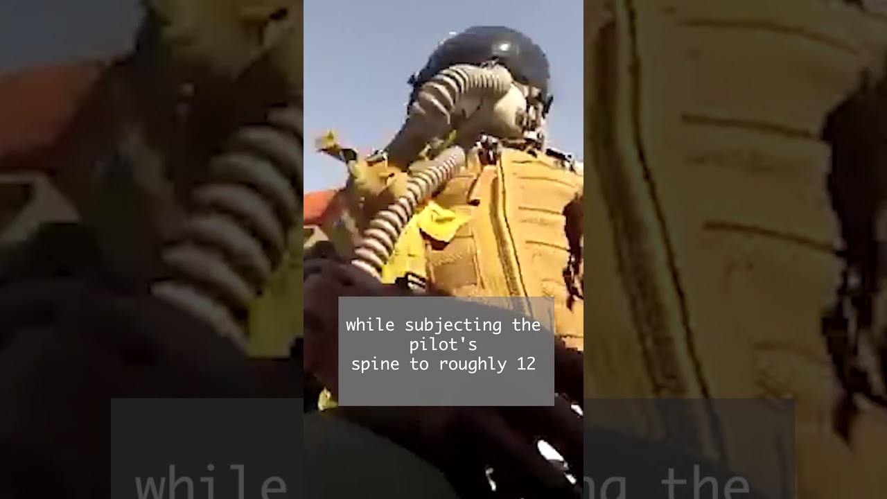 Ejecting from a fighter is like getting into THREE car wrecks at once