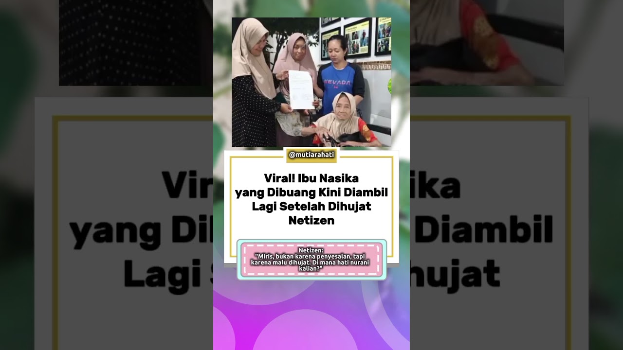 2 Anak Ambil Lagi Ibunya Setelah Viral 