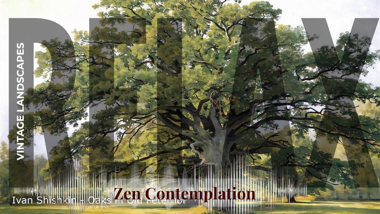 Relax - Relaxing Zen with Vintage Landscapes | Shishkin · Oaks in Old Peterhof 1080p & others