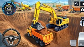 👷City Road Construction Simulator 3D 🚧 | Heavy Excavator & Truck - Android Gameplay screenshot 1