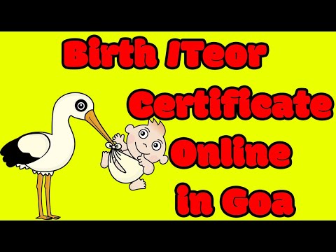 How to Apply Birth /Teor Certificate Online in Goa | Request Birth Certificate Copies Online