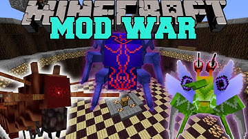 WAR OF BUGS - Minecraft Mod War Battle - Mods