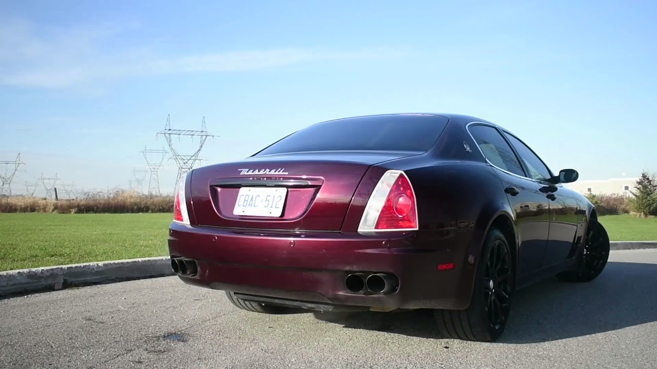 infinitive verbs Maserati Qattroporte - Loudest exhaust! RIP headphone users