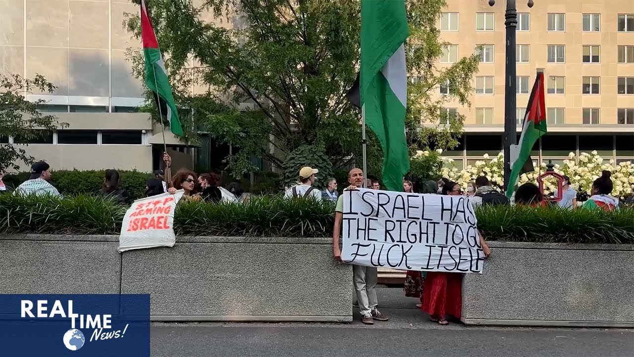 Protesters rally at State Department calling for Gaza ceasefire